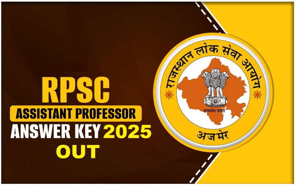 RPSC Assistant Professor Answer Key 2025