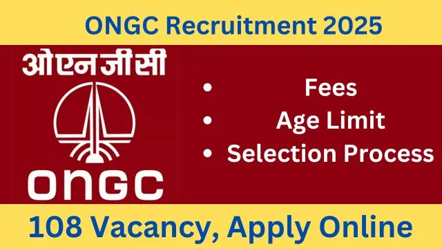 ONGC Engineer & Gasoscience Recruitment 2025