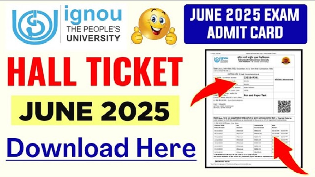 IGNOU TEE Exam June Admit Card 2025
