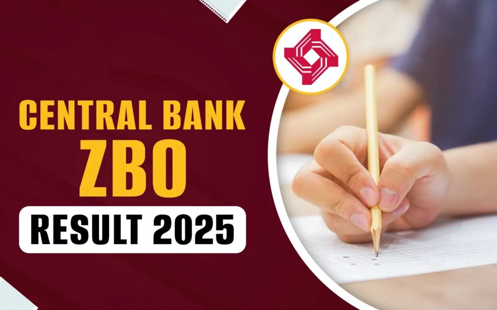 Central Bank Zone Based Officer ZBO Result 2025