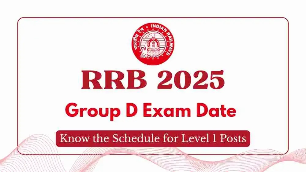 Railway RRB Group D Exam Date 2025