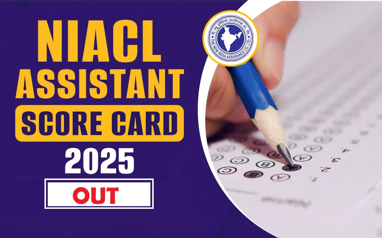 NIACL Assistant Mains Score Card 2025