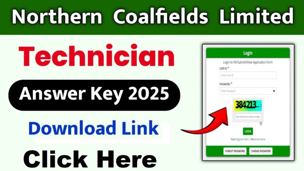 Ncl cil तकनीशियन उत्तर कुंजी 2025
