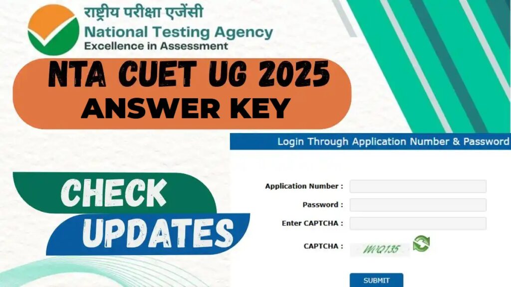 NTA CUET UG Answer Key 2025