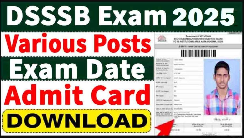 Delhi DSSSB Warden PET Admit Card 2025