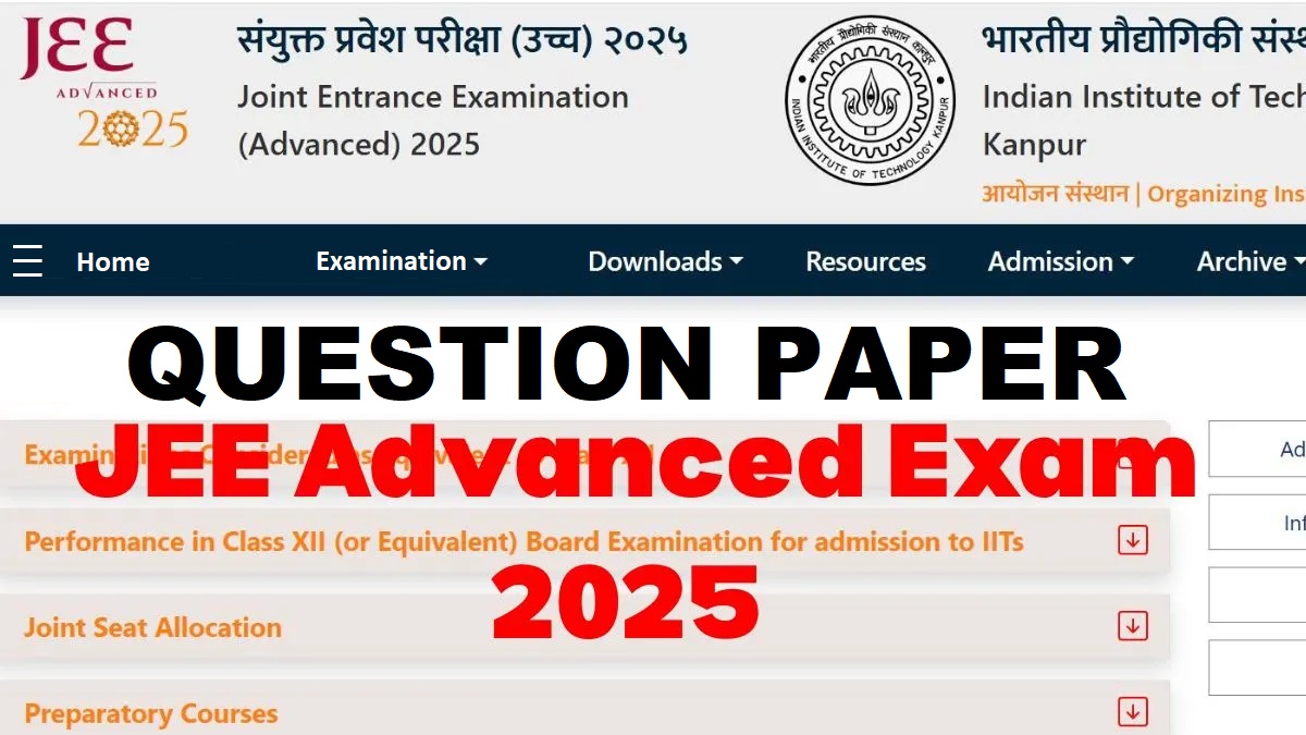 Jee Advanced 2025 Form Date 