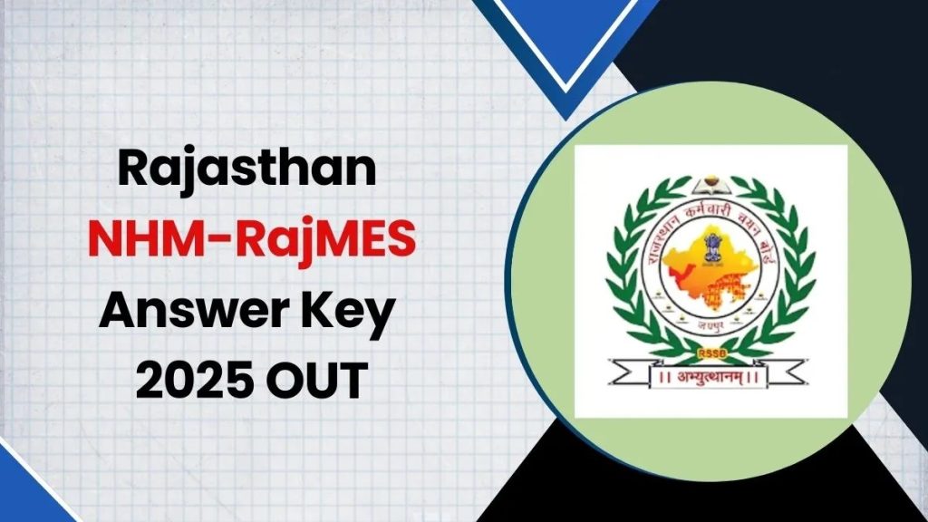 RSSB NHM & RajMES Answer Key 2025
