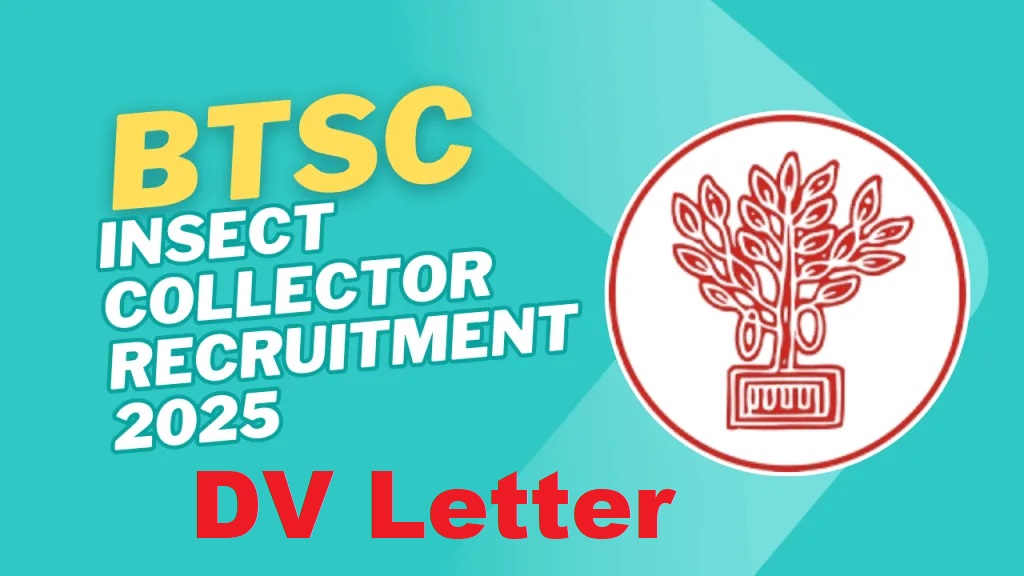 बिहार BTSC कीट कलेक्टर DV पत्र 2025
