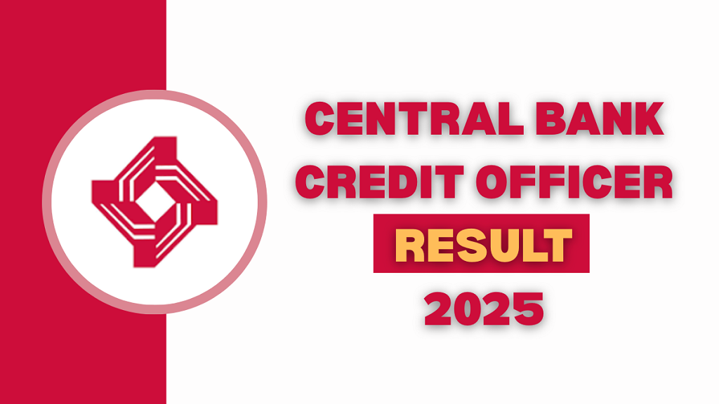 Central Bank Credit Officer Result 2025