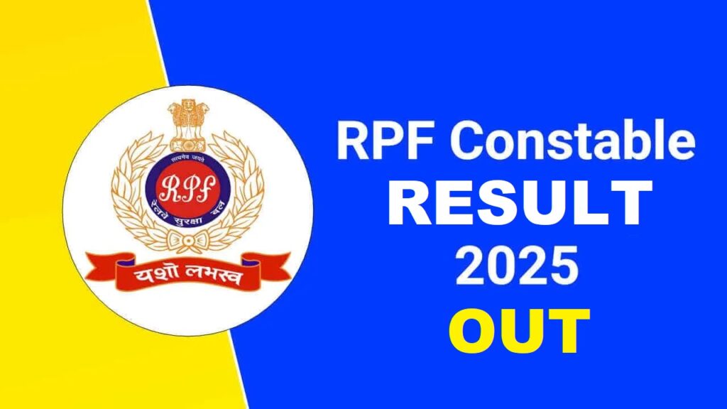 Railway RPF Constable Result 2025