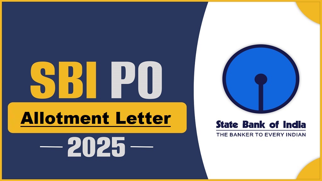 SBI PO Allotment Letter 2025