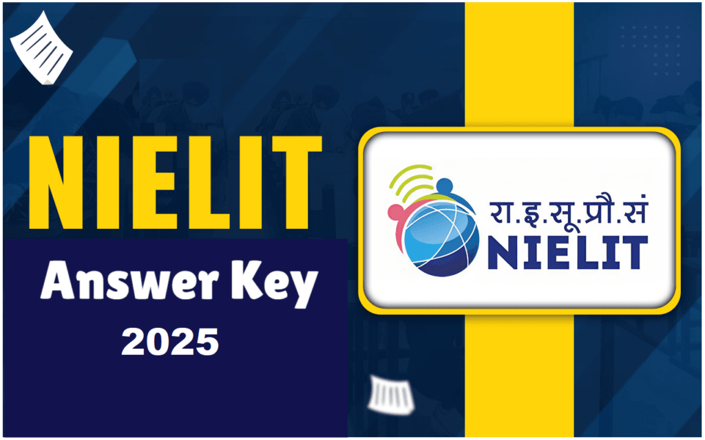 Nielit वैज्ञानिक सहायक उत्तर कुंजी 2025