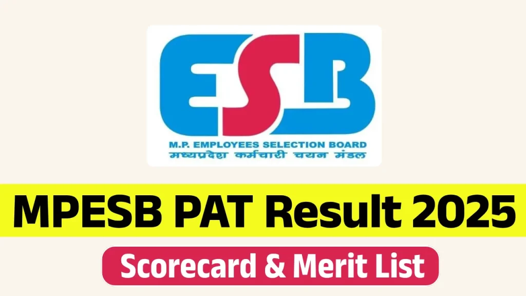 MPESB PAT Result 2025