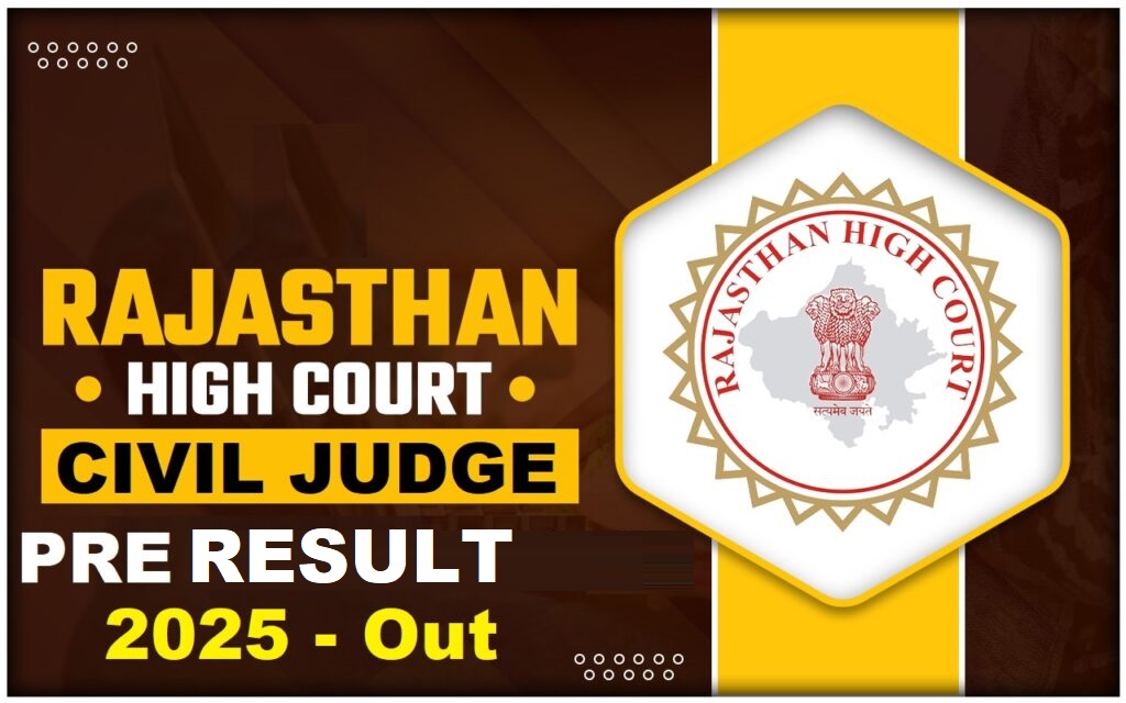 Rajasthan HC Civil Judge Pre Result 2025