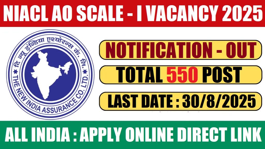 Niacl AO स्केल I भर्ती 2025