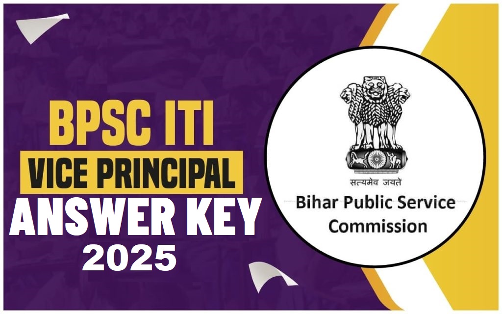BPSC Vice Principal ITI Answer Key 2025