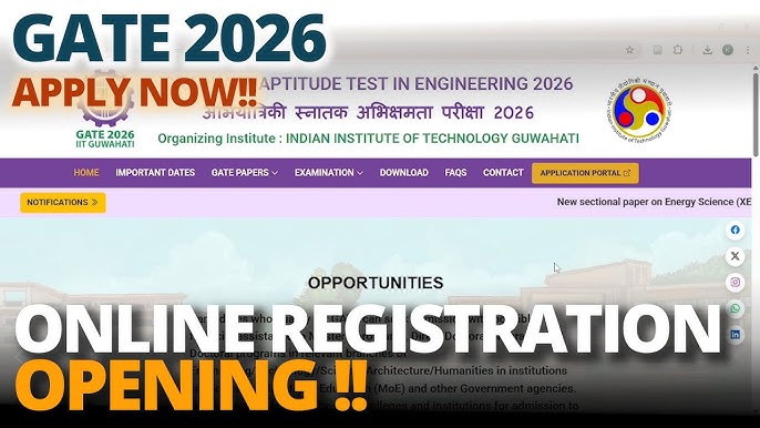 IIT GATE 2026 Admission Online Form