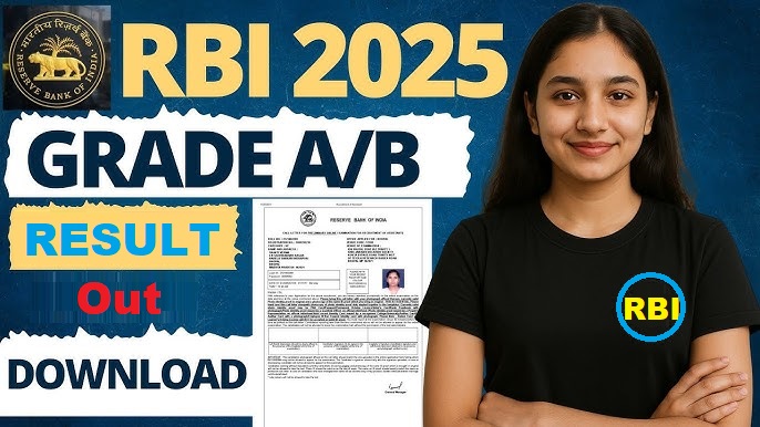 RBI Grade A, B Result 2025