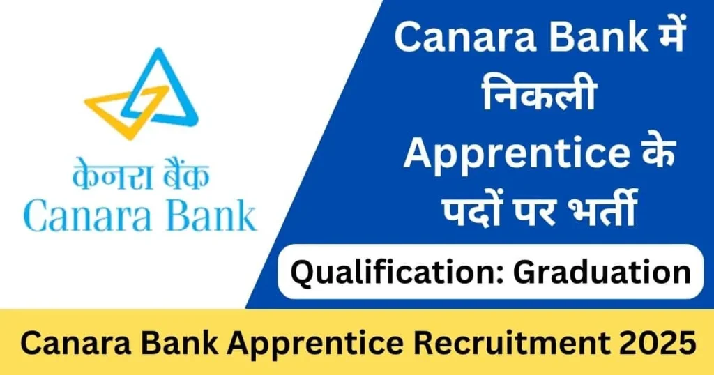 Canara Bank Apprentice Recruitment 2025
