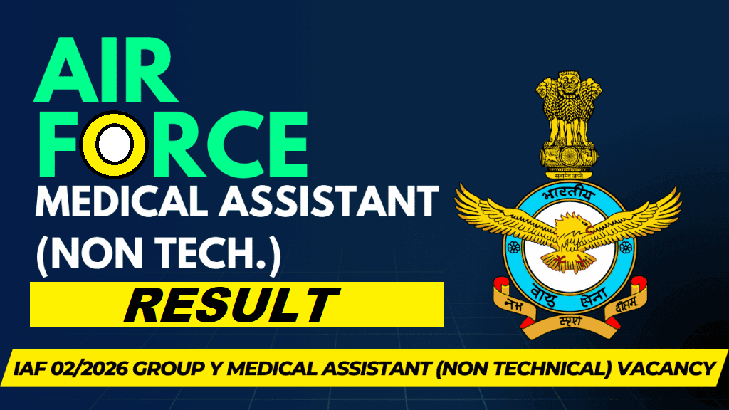 IAF Group Y Medical Assistant Airmen 02/2026 Result