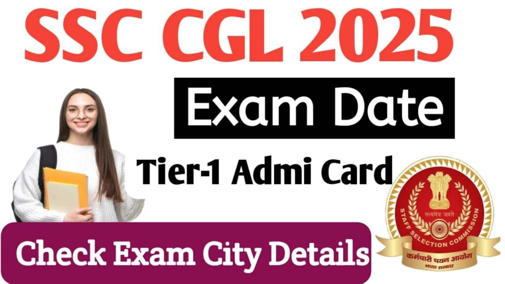 SSC CGL Exam City Details 2025