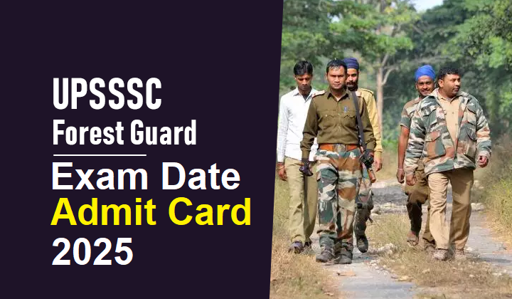 UPSSSC Forest Guard Exam City Details 2025