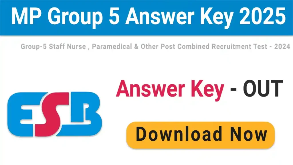 MPESB Various Paramedical Post Answer Key 2025