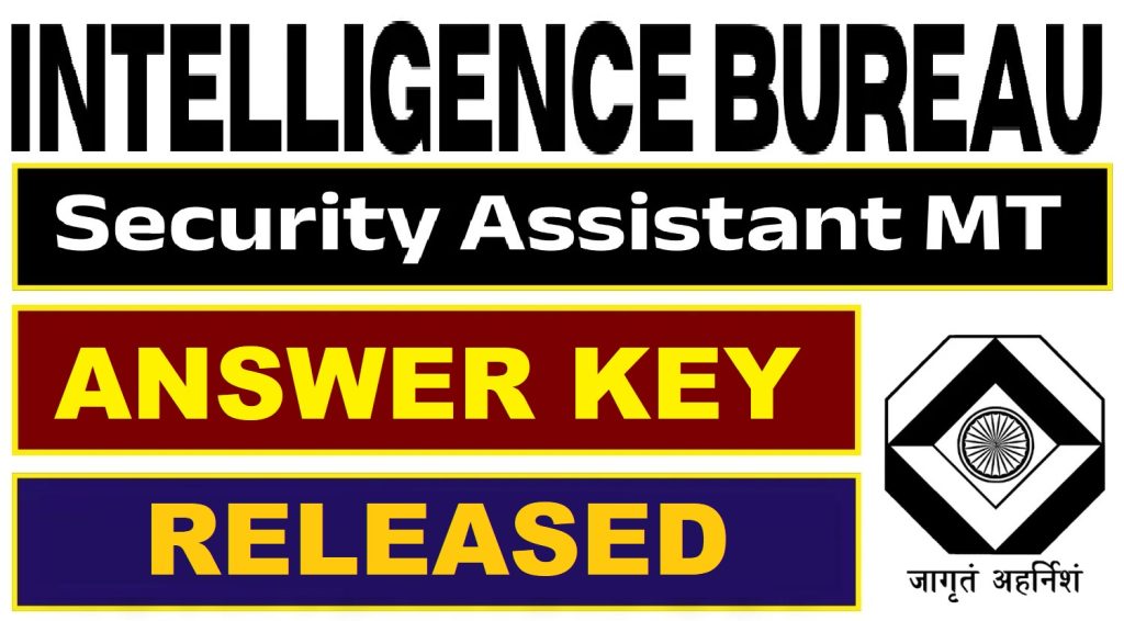 IB Security Assistant (Motor Transport) Answer Key 2025