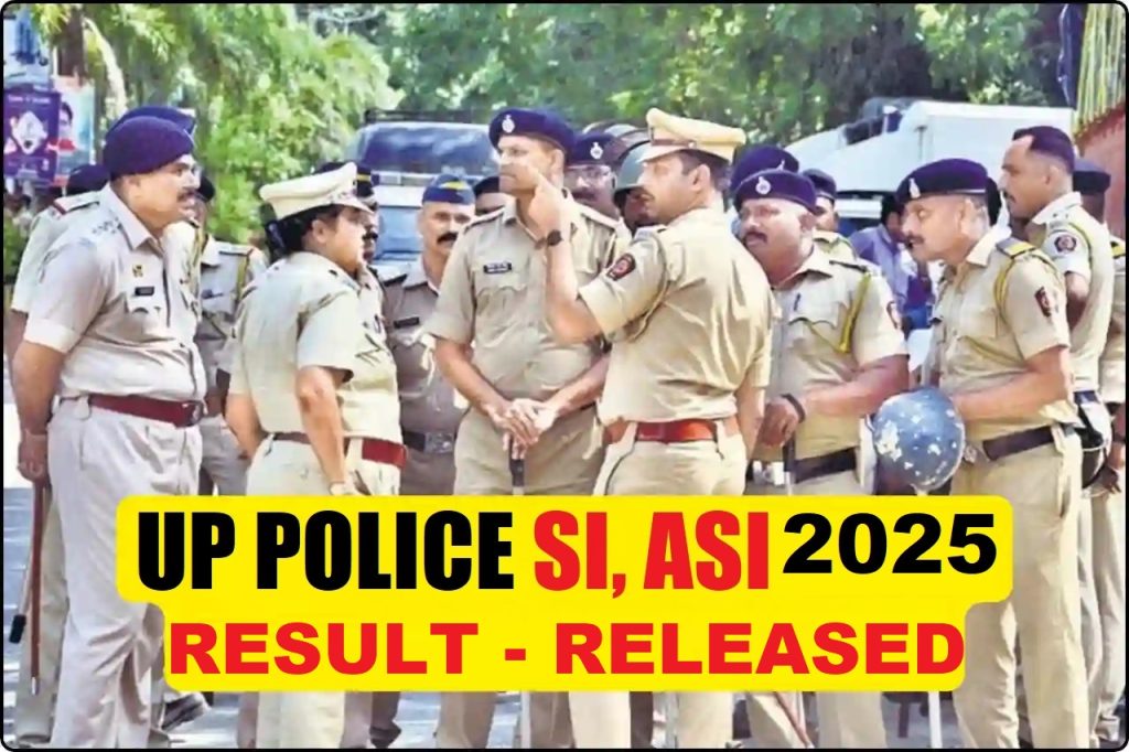 UP Police SI, ASI Result 2025