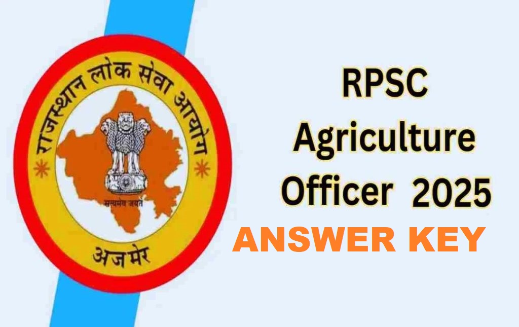 RPSC Agriculture Officer Answer Key 2025