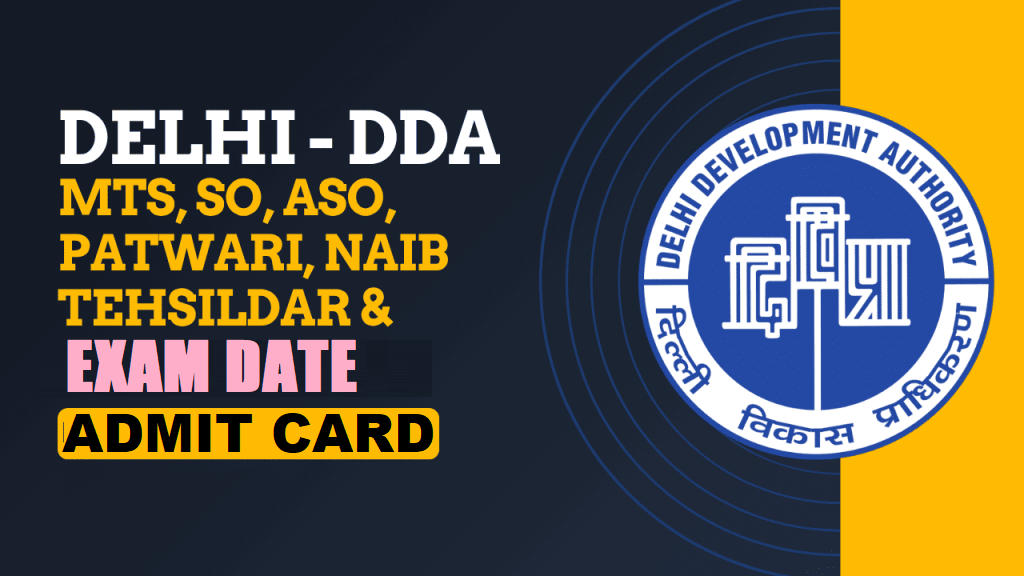 DDA Group A, B, C Exam Date 2025