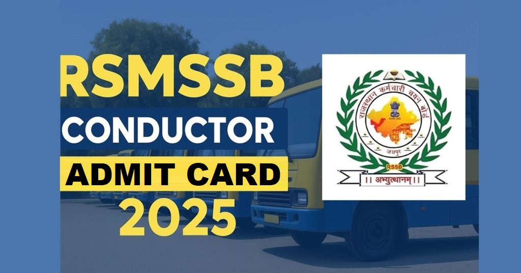 RSSB Conductor Admit Card 2025