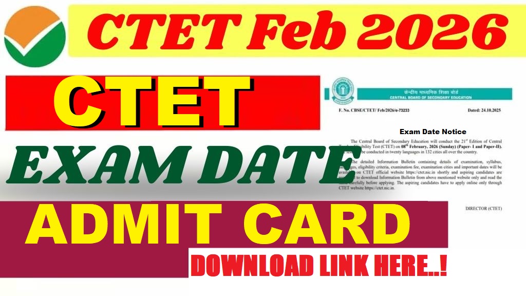 CTET February Exam Date 2026