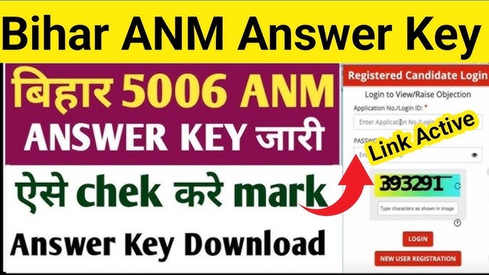 Bihar SHS ANM Answer Key 2025