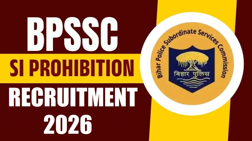 Bihar Police BPSSC SI Prohibition Recruitment 2026