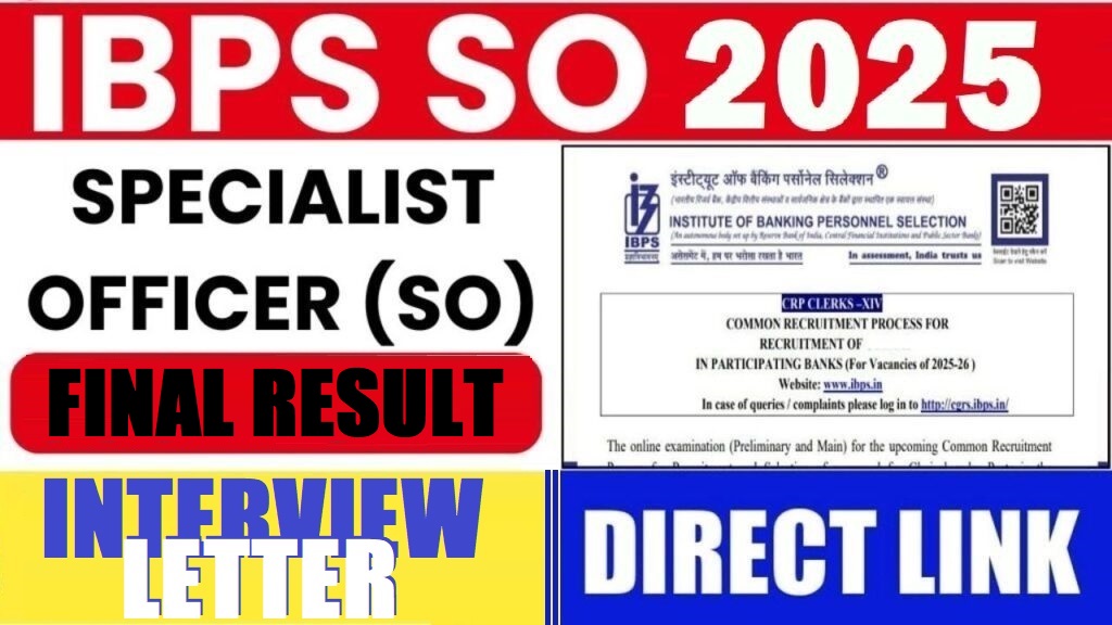 IBPS SO XV 15th Final Result 2026