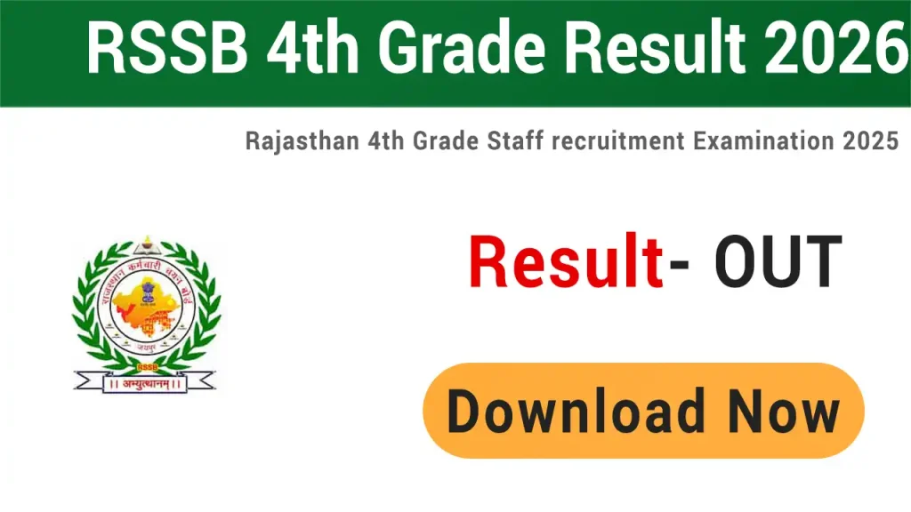 RSSB 4th Class (Group D) Result 2026