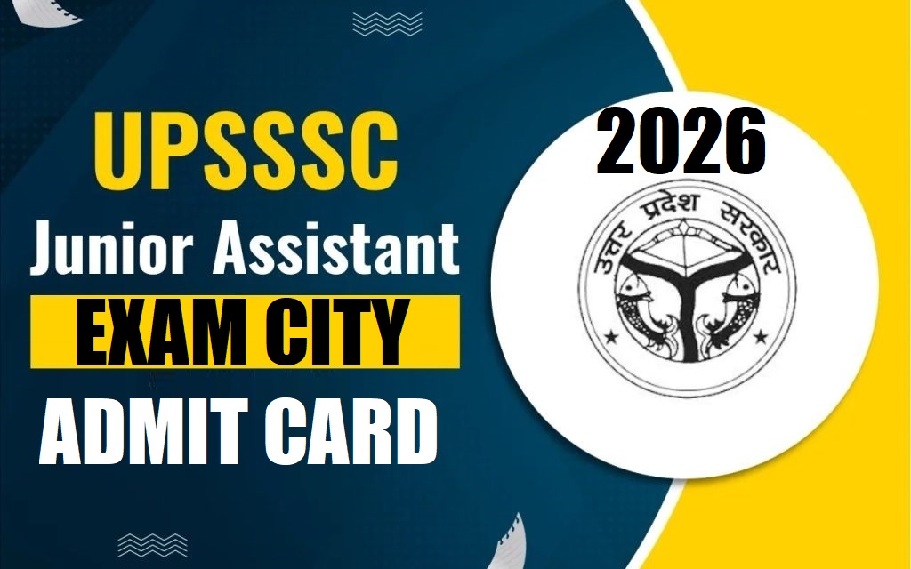UPSSSC Junior Assistant Exam City Details 2026