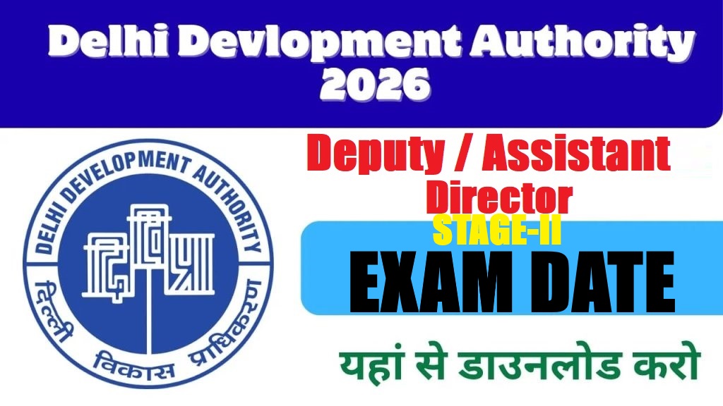 DDA Stage-II Exam Date 2026
