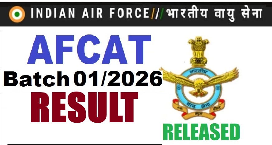 AFCAT 01/2026 Batch Result