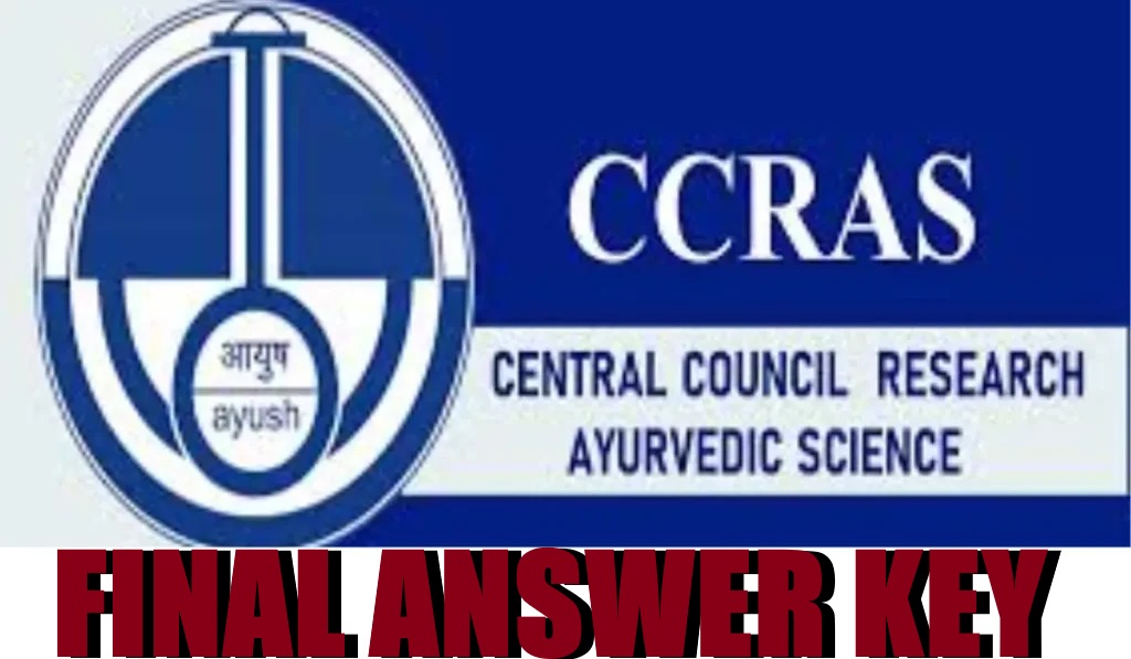 CCRAS Group A B C Final Answer Key 2026