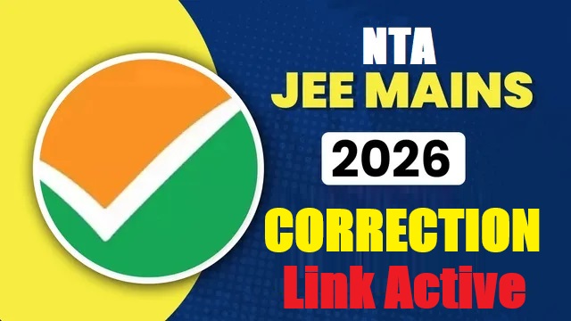 NTA JEE Mains Session II Correction Form 2026