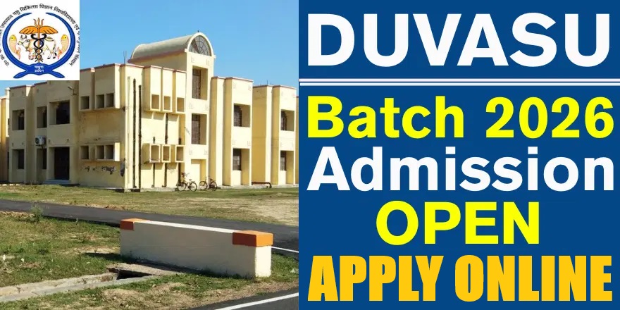 DUVASU Mathura PVT Online Form 2026
