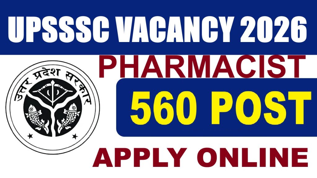 UPSSSC Pharmacist Recruitment 2026