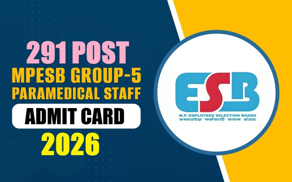 MPESB Group 5 Paramedical Admit Card 2026