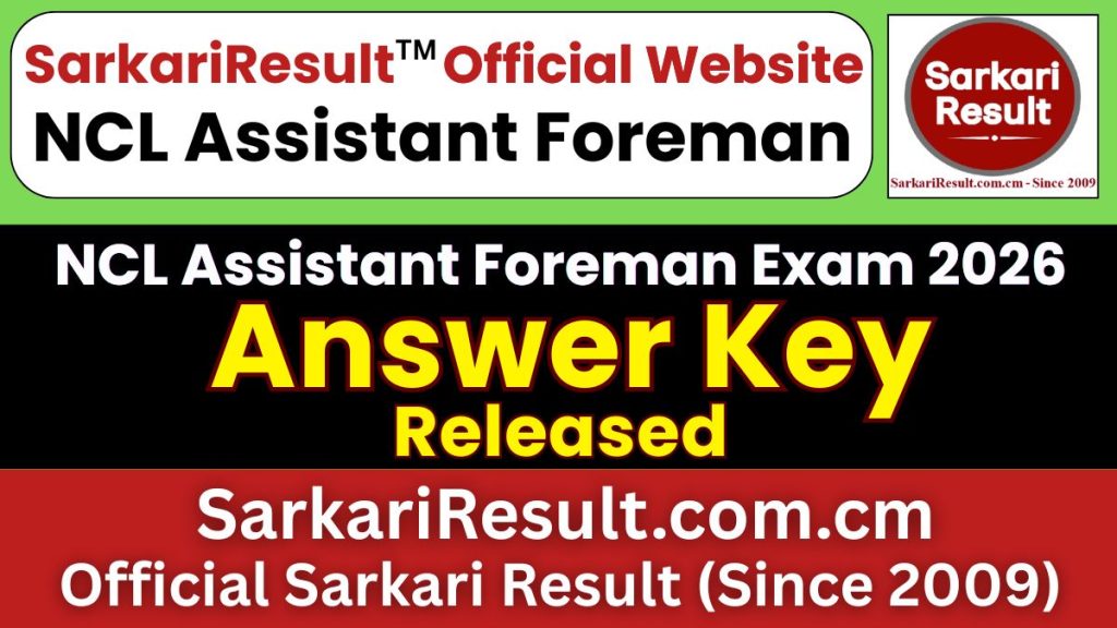 NCL Assistant Foreman Answer Key 2026