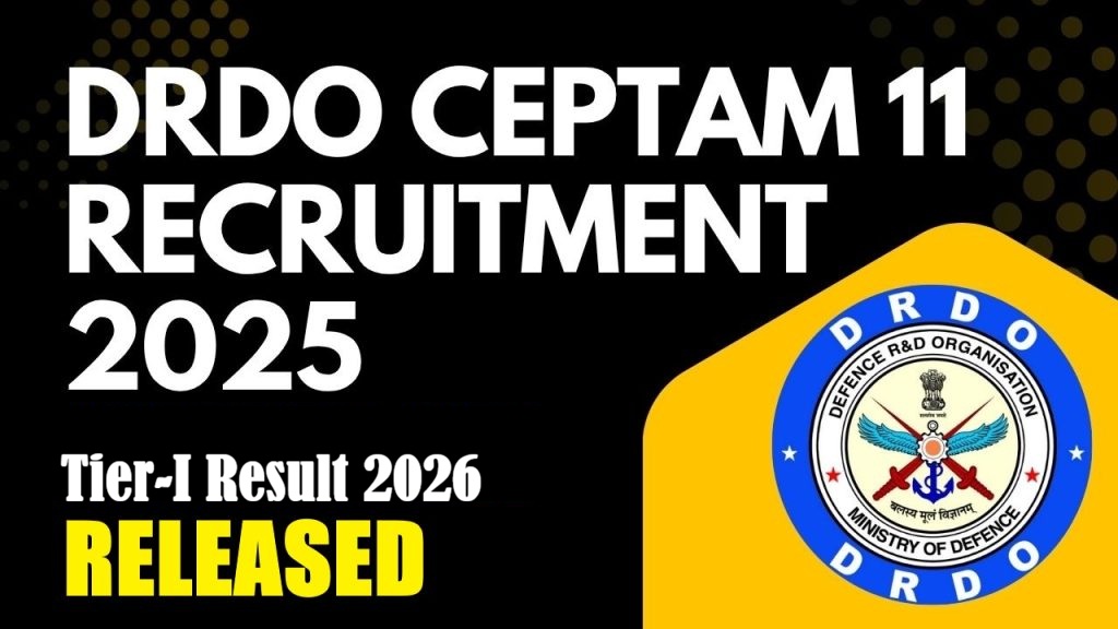 DRDO CEPTAM-11 Tier-I Result 2026