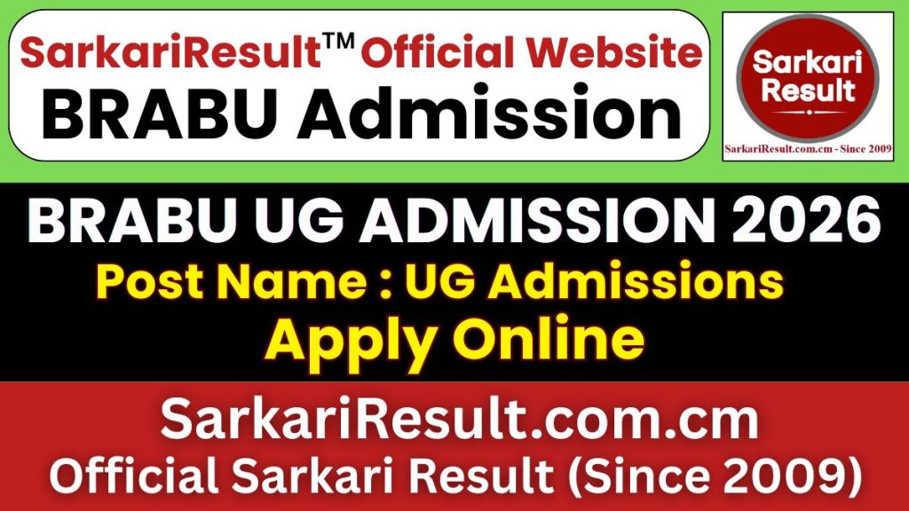 BRABU UG Admission Online Form 2026
