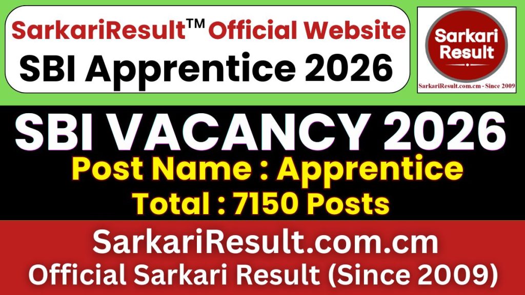 SBI Apprentice Recruitment 2026