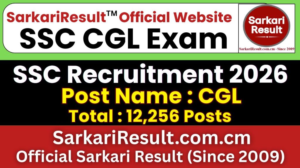 SSC CGL Recruitment 2026